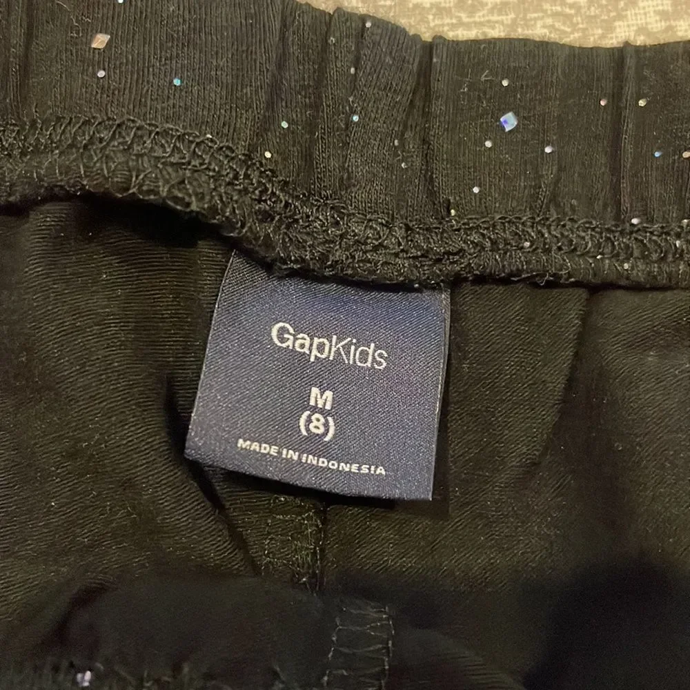Gap Kids Girls Black with Sparkle Leggings